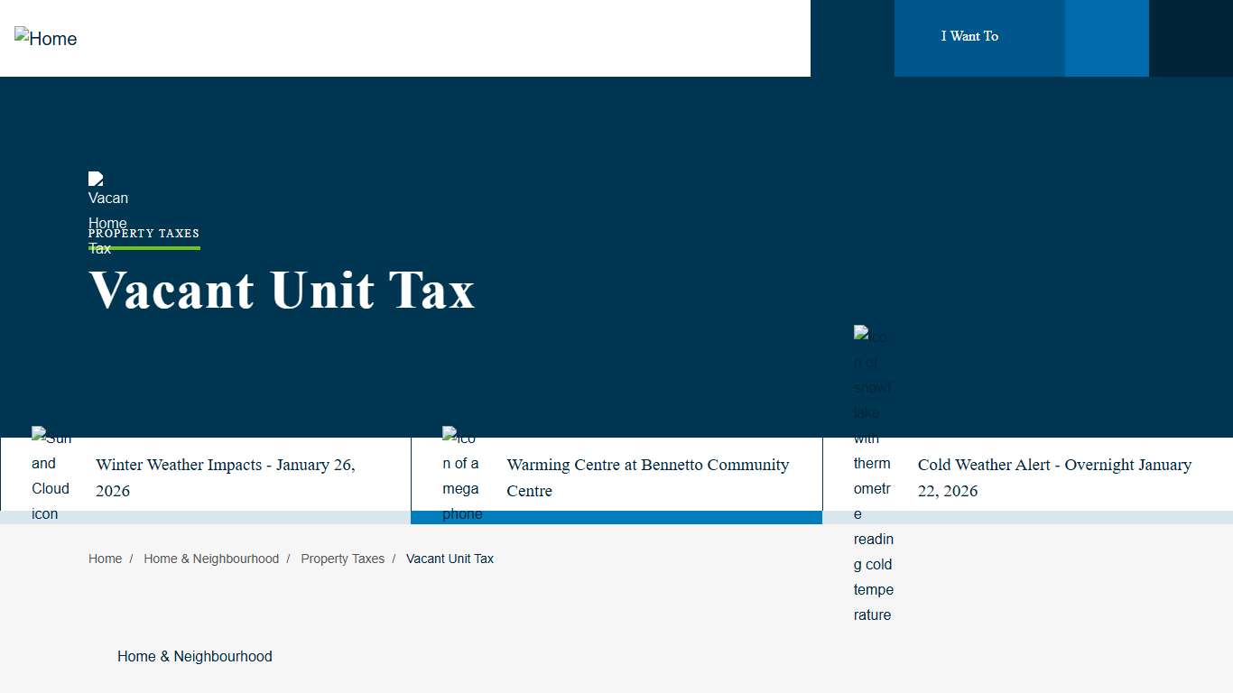 Vacant Unit Tax City of Hamilton